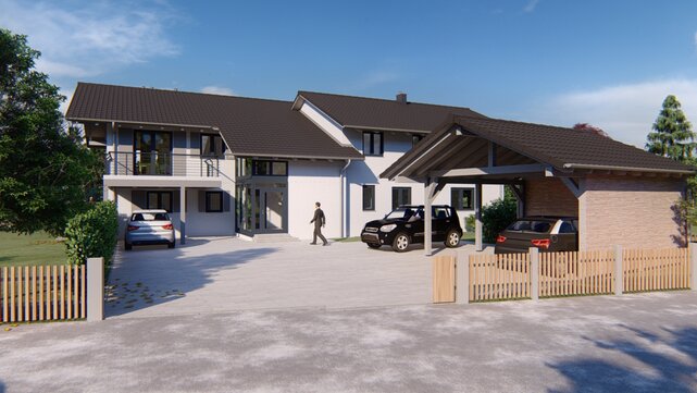 Planungsbüro Iffeldorf - Thomas Link - Doppel- und Mehrfamilienhäuser-Mehrfamilienhaus Wielenbach